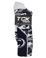 TCK Sports socks Penn State Nittany Lions Woodland Camo Crew Socks