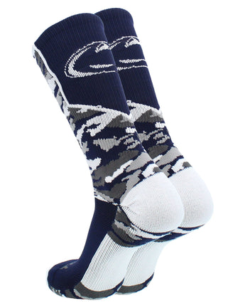 TCK Sports socks Penn State Nittany Lions Woodland Camo Crew Socks