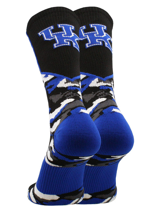 TCK Sports socks University of Kentucky Wildcats Woodland Camo Crew Socks