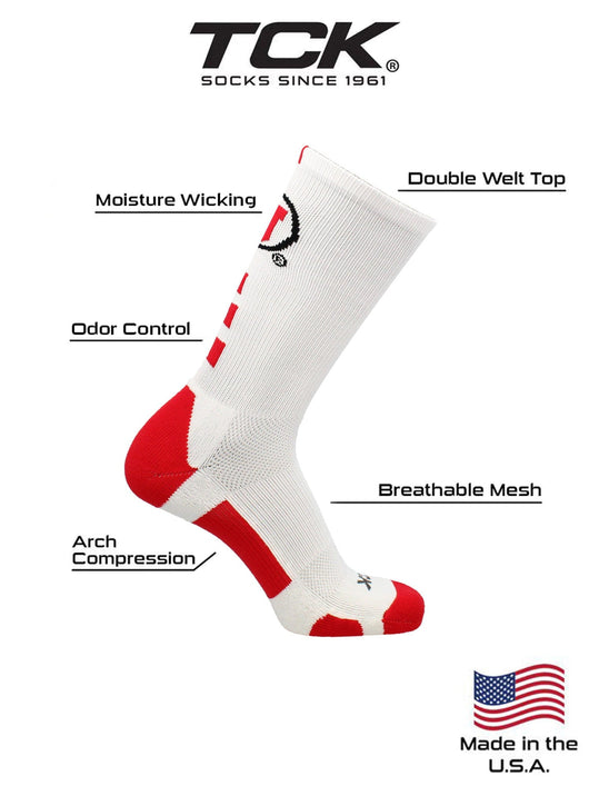 TCK Sports socks Utah Utes Crew Socks