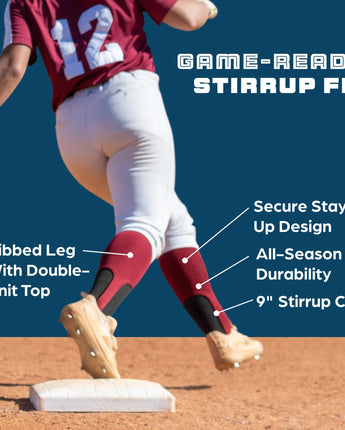 TCK stirrups Baseball and Softball Stirrups - 9 Inch