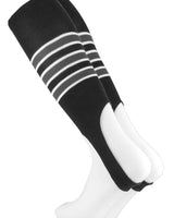TCK stirrups Black/White/Graphite / Large TCK Striped Baseball Stirrups 7 Inch Pattern D