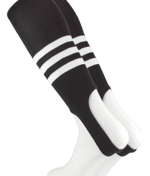 TCK stirrups Black/White / Medium TCK Striped Baseball Stirrups 7 Inch Pattern B