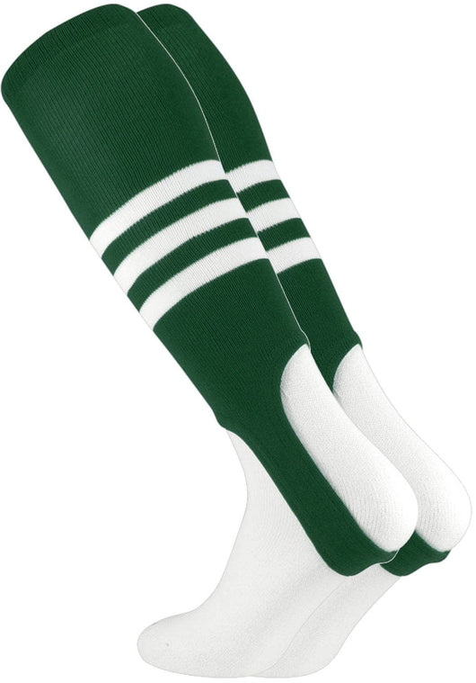 TCK stirrups Dark Green/White / Medium TCK Striped Baseball Stirrups 7 Inch Pattern B