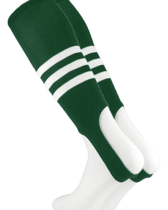 TCK stirrups Dark Green/White / Medium TCK Striped Baseball Stirrups 7 Inch Pattern B