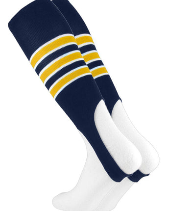 TCK stirrups Navy/White/Gold / Medium TCK Striped Baseball Stirrups 7 Inch Pattern D
