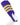 TCK stirrups Purple/White/Gold / Large TCK Striped Baseball Stirrups 7 Inch Pattern D