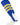 TCK stirrups Royal/White/Gold / Large TCK Striped Baseball Stirrups 7 Inch Pattern D