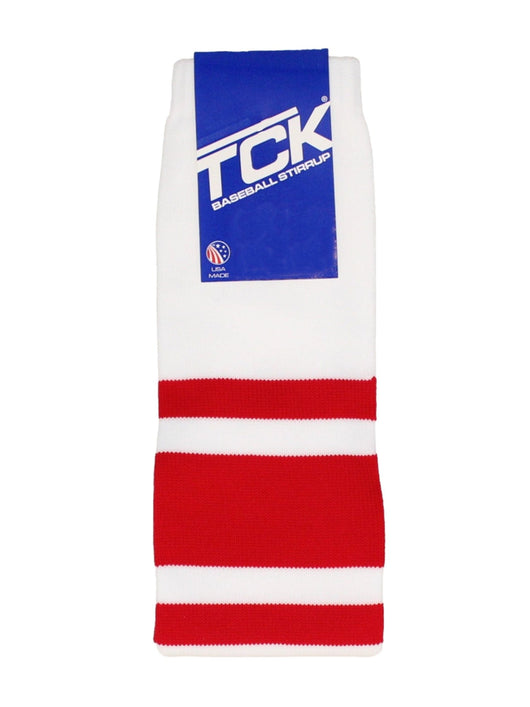 TCK stirrups Striped Baseball Stirrups Pattern C