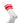 TCK stirrups White/Scarlet / Large Striped Baseball Stirrups Pattern C