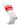 TCK stirrups White/Scarlet / Large Striped Baseball Stirrups Pattern C
