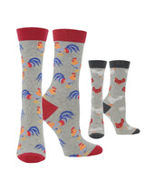 WHD Grey Heather/Ash Heather / Medium WHD Chicken Crew Socks for Women & Men