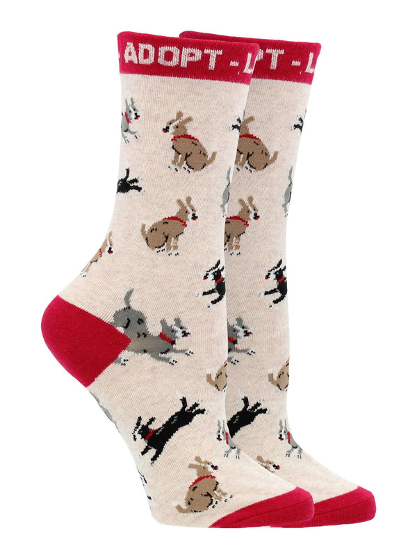 WHD socks Adopt a Dog Socks Perfect Dog Lovers Gift