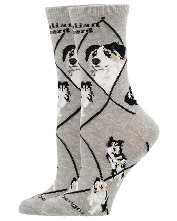 WHD socks Australian Shepherd Socks for Women and Men | Perfect Dog Lovers Gift