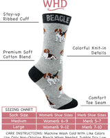 WHD socks Beagle Socks for Women and Men | Perfect Dog Lovers Gift