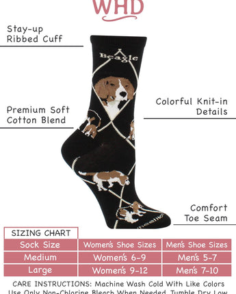 WHD socks Beagle Socks for Women and Men | Perfect Dog Lovers Gift