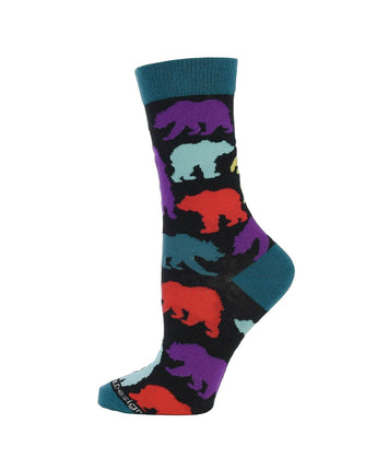 WHD socks Bear Crew Socks for Women and Men | Gift for Bear Lovers