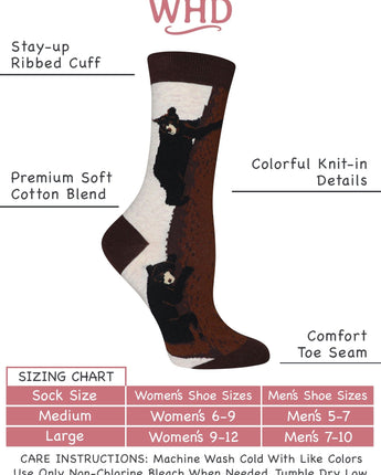 WHD socks Bear Crew Socks for Women and Men | Gift for Bear Lovers