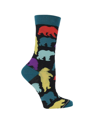 WHD socks Bear Crew Socks for Women and Men | Gift for Bear Lovers