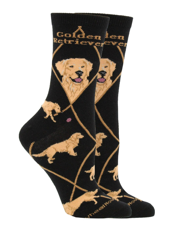 WHD socks Best Golden Retriever Crew Socks for Women | Dog Lovers Gift