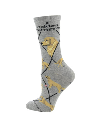 WHD socks Best Golden Retriever Crew Socks for Women | Dog Lovers Gift