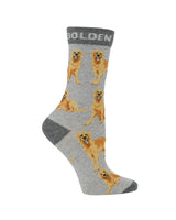 WHD socks Best Golden Retriever Crew Socks for Women | Dog Lovers Gift
