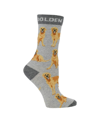 WHD socks Best Golden Retriever Crew Socks for Women | Dog Lovers Gift