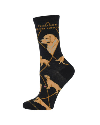 WHD socks Best Golden Retriever Crew Socks for Women | Dog Lovers Gift