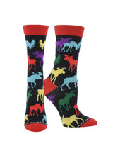 WHD socks Black / Large Moose Socks Perfect Animal Lovers Gift