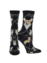 WHD socks Black / Medium Corgi Pembroke Crew Socks for Women | Dog Lovers Gift