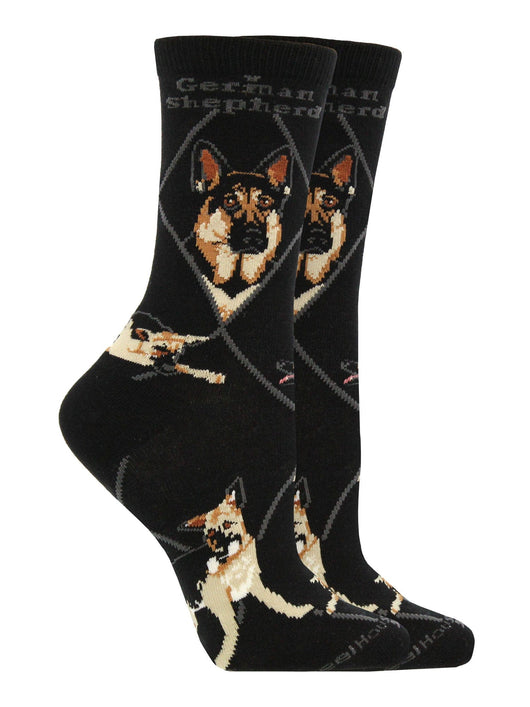 WHD socks Black / Medium German Shepherd Socks for Women | Perfect Dog Lovers Gift