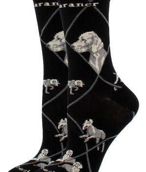 WHD socks Black / Medium Weimaraner Socks Perfect Dog Lovers Gift