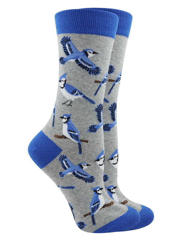 WHD socks Blue Jay Bird Socks Perfect Bird Lovers Gift