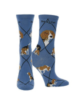 WHD socks Blue / Medium Beagle Socks for Women and Men | Perfect Dog Lovers Gift