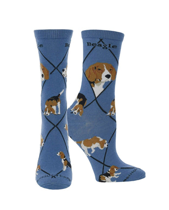 WHD socks Blue / Medium Beagle Socks for Women and Men | Perfect Dog Lovers Gift