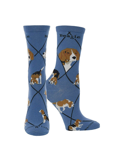 WHD socks Blue / Medium Beagle Socks for Women and Men | Perfect Dog Lovers Gift
