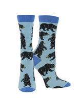 WHD socks Blue / Medium Bear Crew Socks for Women and Men | Gift for Bear Lovers