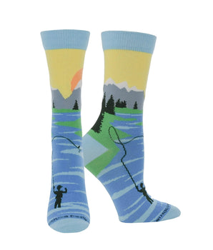 WHD socks Blue / Medium Fly Fishing Socks Gift Perfect Fly Fishing Lover Gift
