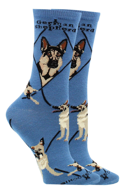WHD socks Blue / Medium German Shepherd Socks for Women | Perfect Dog Lovers Gift