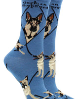 WHD socks Blue / Medium German Shepherd Socks for Women | Perfect Dog Lovers Gift