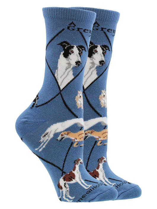WHD socks Blue / Medium Greyhound Socks Perfect Dog Lovers Gift