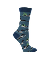 WHD socks Blue / Medium Loon Bird Socks Perfect Bird Lovers Gift