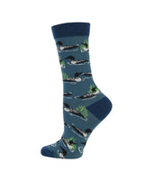 WHD socks Blue / Medium Loon Bird Socks Perfect Bird Lovers Gift