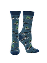 WHD socks Blue / Medium Loon Bird Socks Perfect Bird Lovers Gift