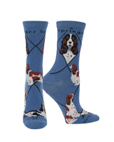 WHD socks Blue / Medium Springer Spaniel Socks Perfect Dog Lovers Gift