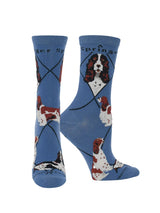 WHD socks Blue / Medium Springer Spaniel Socks Perfect Dog Lovers Gift