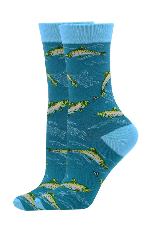 WHD socks Blue / Medium Trout Socks for Perfect Anglers Gift