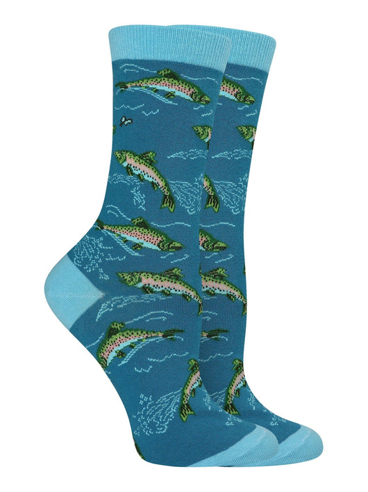 WHD socks Blue / Medium Trout Socks for Perfect Anglers Gift