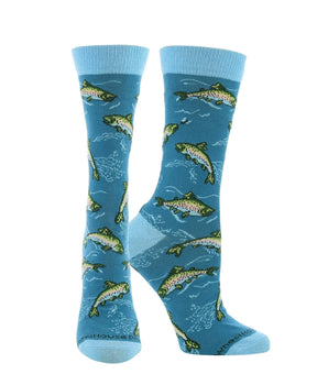 WHD socks Blue / Medium Trout Socks for Perfect Anglers Gift
