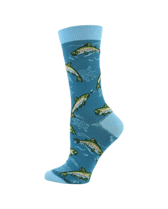 WHD socks Blue / Medium Trout Socks for Perfect Anglers Gift